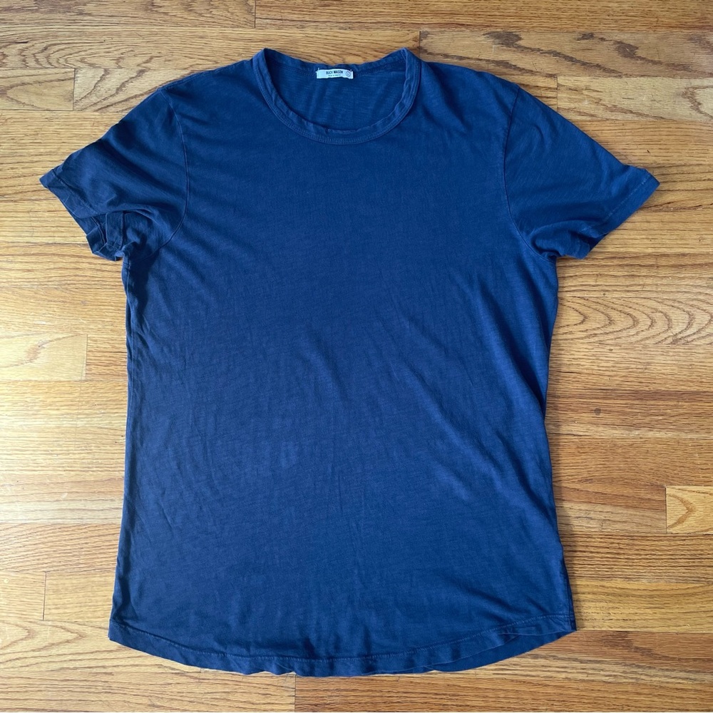 Buck Mason Navy Blue Short Sleeve Tee